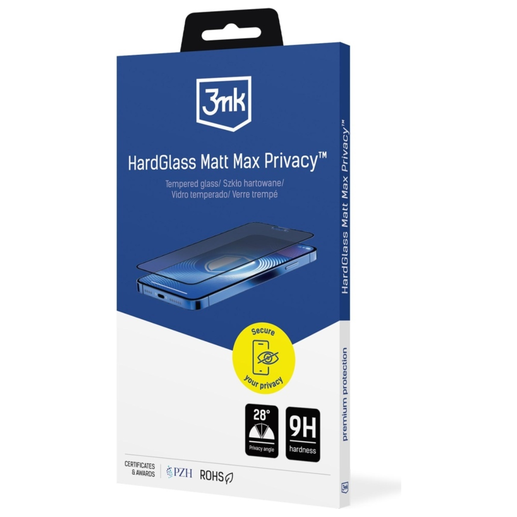 Apple iPhone 17 Pro privát üvegfólia 3MK HardGlass Matt Max Privacy - 8