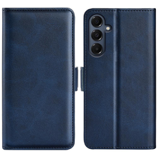 Samsung Galaxy A17 sötétkék, kétoldali mágneses záras fliptok Alphajack Samsung Galaxy A17 sötétkék, kétoldali mágneses záras fliptok Alphajack