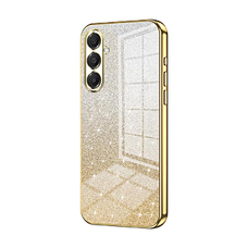 Samsung Galaxy A17 arany színátmenetes csillámos tok Alphajack