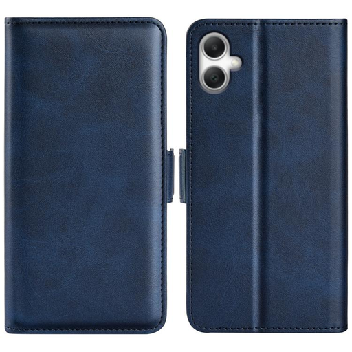 Samsung Galaxy A07 sötétkék, kétoldali mágneses záras fliptok Alphajack Samsung Galaxy A07 sötétkék, kétoldali mágneses záras fliptok Alphajack