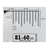 HOME KAF50DLEDWW DOT LED-es fényfüggöny, 50db melegfehér DOT LED, 81cm, állófényű, adapteres tápellátás, beltéri kivitel - 4. kép