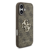 Guess PU 4G Metal Logo Pántos tok iPhone 17-hez Barna - 1. kép