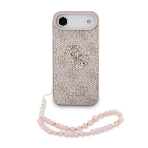 Guess PU 4G Metal Logo Pántos tok iPhone 17 Air Pink tok
