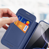 Dux Ducis Skin X Pro iPhone 17 Pro tok pénztárcával, MagSafe kompatibilis - Kék tok - 3. kép