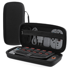 Dux Ducis Nintendo Switch 2 tok fogantyúval és játékkártya rekeszekkel - Fekete