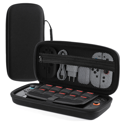 Dux Ducis Nintendo Switch 2 tok fogantyúval és játékkártya rekeszekkel - Fekete Dux Ducis Nintendo Switch 2 tok fogantyúval és játékkártya rekeszekkel - Fekete