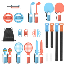 Dux Ducis 25-az-1-ben Nintendo Switch 2 Sport Gaming Kiegészítő Készlet Táskával - Többszínű