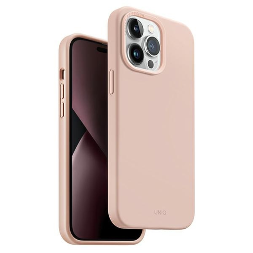 Uniq Lino tok iPhone 14 Pro Max - rózsaszín tok Uniq Lino tok iPhone 14 Pro Max - rózsaszín tok