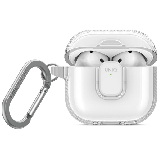 Uniq Glase Pro tok AirPods 4-hez - Átlátszó, Uniq Glase Pro tok AirPods 4-hez - Átlátszó,