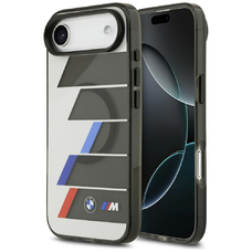iPhone 17 Air BMW M IML fém gombok trikolor vonalak MagSafe tok tok antracit