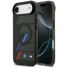 iPhone 17 Air BMW M IML Fém Gombok Trikolor Csíkok MagSafe Tok Fekete tok
