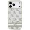  iPhone 17 Pro Max DKNY Kockás Nyomtatott Csíkokkal bézs tok - 1. kép