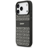  iPhone 17 Pro Fekete DKNY ismétlődő textúramintás tok árnyalatos csíkkal tok - 0. kép