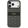  iPhone 17 Pro Max fekete DKNY Repeat Texture Pattern tok - 1. kép