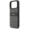  iPhone 17 Pro Max fekete DKNY Repeat Texture Pattern tok - 4. kép
