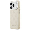  iPhone 17 Pro Bézs Guess Peony Hot Stamp Script MagSafe tok - 0. kép