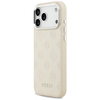  iPhone 17 Pro Max Bézs Guess Peony Hot Stamp Script MagSafe tok - 0. kép