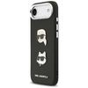 iPhone 17 Air Karl Lagerfeld FW Grained Karl & Choupette Fej Párnák és Logó Fekete tok - 0. kép