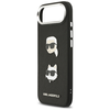 iPhone 17 Air Karl Lagerfeld FW Grained Karl & Choupette Fej Párnák és Logó Fekete tok - 4. kép