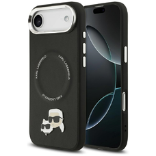 iPhone 17 Air Karl Lagerfeld Karl & Choupette Pins MagSafe fekete tok