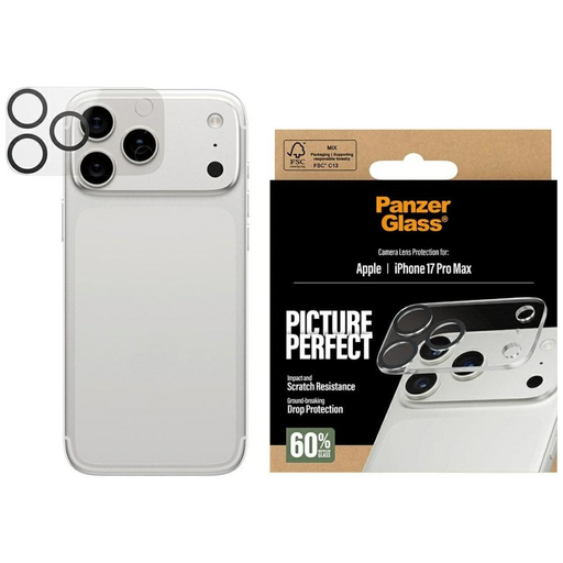 iPhone 17 Pro Max PanzerGlass PicturePerfect Edzett Üveg Kamera Lencsevédő üvegfólia iPhone 17 Pro Max PanzerGlass PicturePerfect Edzett Üveg Kamera Lencsevédő üvegfólia