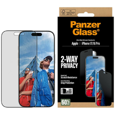  iPhone 17 / 16 Pro PanzerGlass Ultra-Wide Fit EasyAligner Privacy üvegfólia