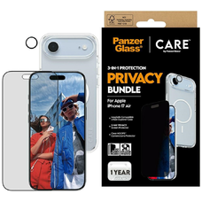 CARE by PanzerGlass Flagship Privacy 3 az 1-ben tok + Privacy üveg + Lencsevédő az iPhone 17 Airhez tok