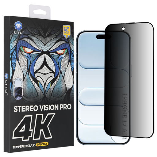 iPhone 17 Fekete Lito D+ Max 4K Privacy üvegfólia iPhone 17 Fekete Lito D+ Max 4K Privacy üvegfólia
