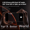  iPhone 17 Átlátszó ANANK 2.5D 5X Erősített 360° Privát Képernyővédő üvegfólia - 2. kép