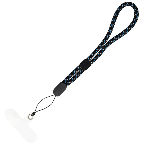 Phone pendant FZ-5 fekete-kék csuklópánt