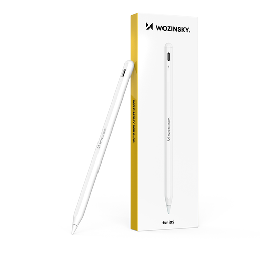 Wozinsky WRA-08 Stylus iPadhoz USB-C Gyors Töltés - Fehér Wozinsky WRA-08 Stylus iPadhoz USB-C Gyors Töltés - Fehér