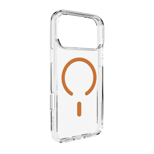 iPhone 17 Pro Max Puro Lite Mag TPU+PC tok kompatibilis MagSafe-val - Átlátszó narancssárga gyűrűvel tok  iPhone 17 Pro Max Puro Lite Mag TPU+PC tok kompatibilis MagSafe-val - Átlátszó narancssárga gyűrűvel tok