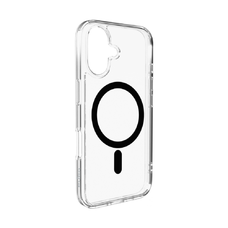  iPhone 17 Átlátszó fekete gyűrűvel Puro Lite Mag TPU+PC tok MagSafe kompatibilitással tok