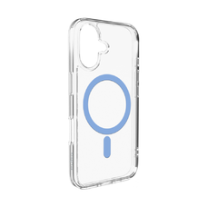  iPhone 17 Átlátszó kék gyűrűvel Puro Lite Mag TPU+PC tok, kompatibilis MagSafe-fel