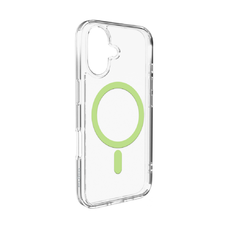  iPhone 17 átlátszó zöld gyűrűvel Puro Lite Mag TPU+PC tok kompatibilis MagSafe-fel