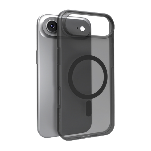 iPhone 17 Air Félig Átlátszó Fekete Puro Daylight MagSafe Kompatibilis Szilikon Tok  iPhone 17 Air Félig Átlátszó Fekete Puro Daylight MagSafe Kompatibilis Szilikon Tok