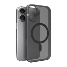  iPhone 17 Félig átlátszó fekete Puro Daylight Magsafe Kompatibilis Szilikon tok