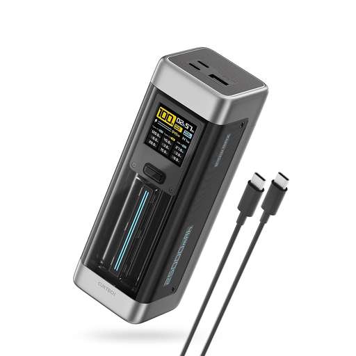 Powerbank Cuktech CUK00P23GLBK 210W 25000mAh Power Bank 2 x USB-C 1 x USB-A - Fekete