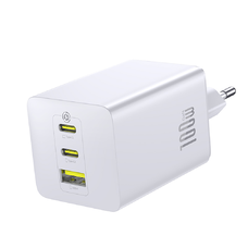 Baseus EnerFill FE11 2 x USB-C / USB-A 100W fali töltő - Fehér