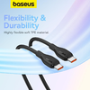 USB-C to USB-C Kábel Baseus Pudding, 100W, 5A, 2m, Fekete P10355702111-01 - 1. kép