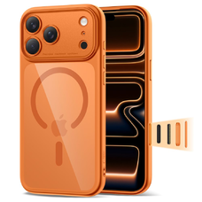 iPhone 17 Pro Max Tech-protect Magpeak Magsafe CC tok Kozmikus narancs/átlátszó