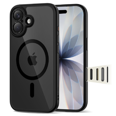 iPhone 17 Tech-protect Magpeak Magsafe CC fekete/átlátszó tok