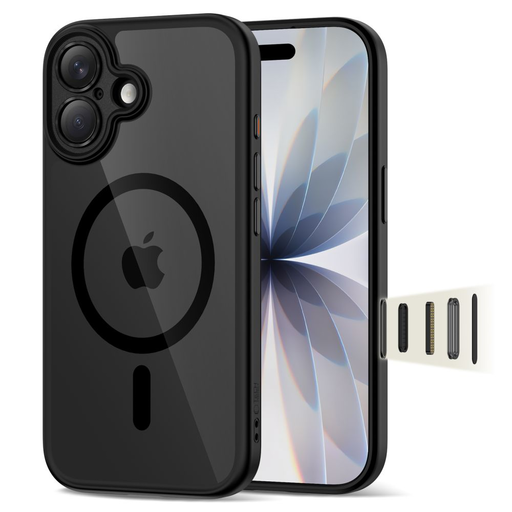 iPhone 17 Tech-protect Magpeak Magsafe CC fekete/átlátszó tok iPhone 17 Tech-protect Magpeak Magsafe CC fekete/átlátszó tok