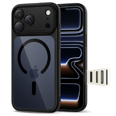 iPhone 17 Pro Tech-protect Magpeak Magsafe Cc Fekete/áttetsző tok