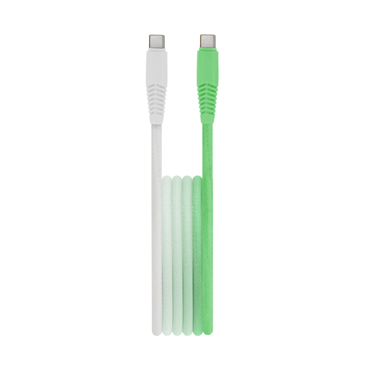 Setty kábel USB-C - USB-C 1,5 m 3A KGC-C-1.5320 menta-fehér átmenet