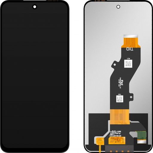 Tecno kijelző LCD Display Modul MP Pop 9 / Pop 9 4G / Pova 6 Neo 5G / Spark 30C / Spark 30C 5G, keret nélkül, utángyártott, fekete