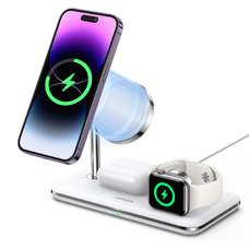 UGREEN CD278 3 az 1-ben vezeték nélküli töltőállomás, 25W, 1.67A, fehér