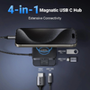 USB-C Hub UGREEN CM801, 1 x USB-A 3.0 - 2 x USB-C - 1 x HDMI, Szürke - 0. kép USB-C Hub UGREEN CM801, 1 x USB-A 3.0 - 2 x USB-C - 1 x HDMI, Szürke - 0. kép