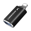 Wozinsky WALA-01 Lightning to USB-A OTG Adapter - Black - 2. kép Wozinsky WALA-01 Lightning to USB-A OTG Adapter - Black - 2. kép