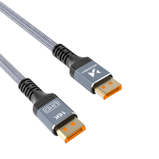 Wozinsky WPS-16AYL1S DisplayPort 2.1 Kábel VESA Tanúsítvánnyal 80 Gb/s 16K@60Hz 8K@120Hz 4K@240Hz HDR HDCP DSC 1m - Fekete